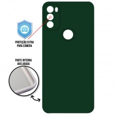 Capa Motorola Moto G71s - Cover Protector Verde Escuro